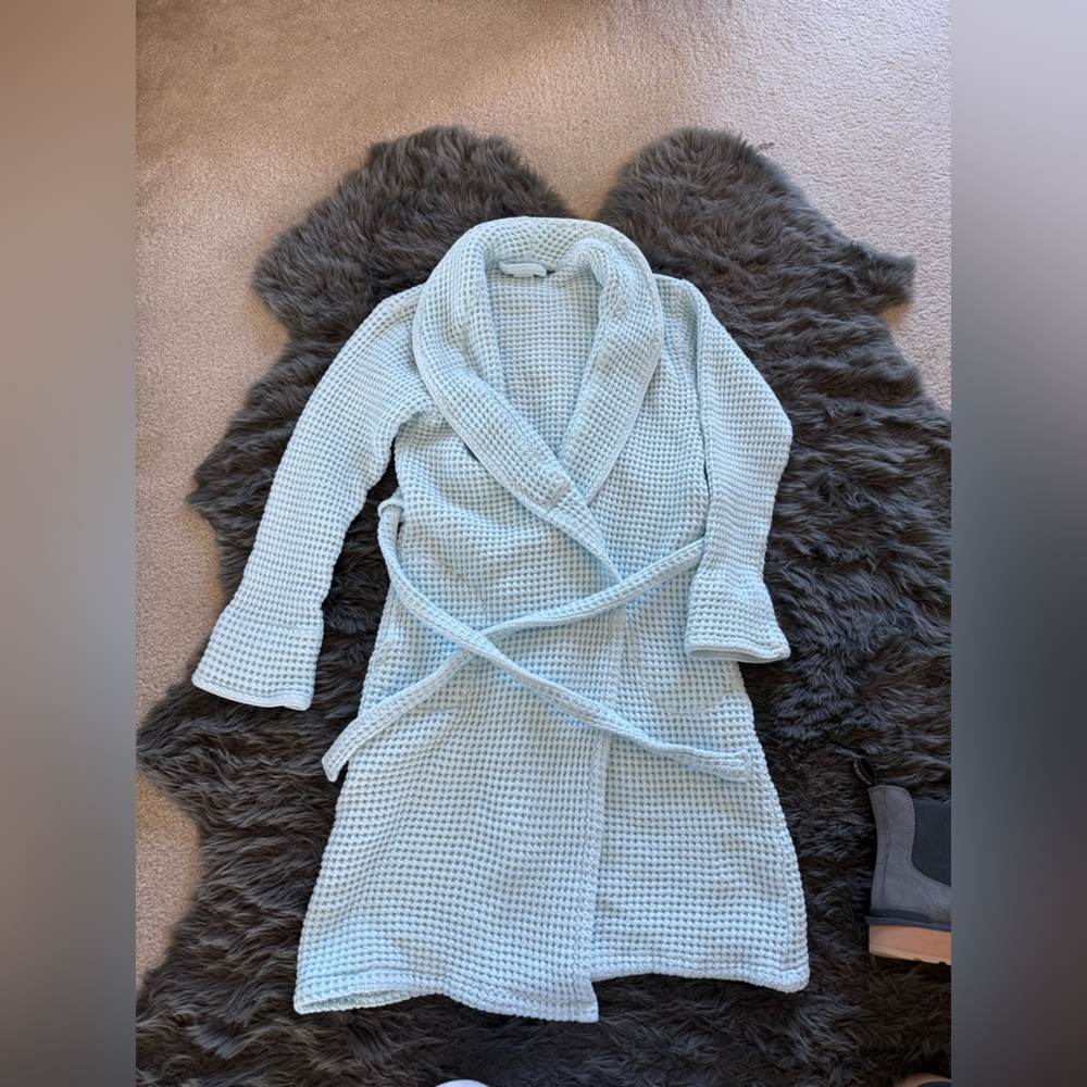 Brooklinen Sky Blue Waffle Robe